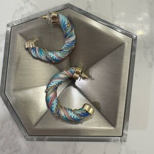 Kendra Scott Maise Corded Hoop Earrings